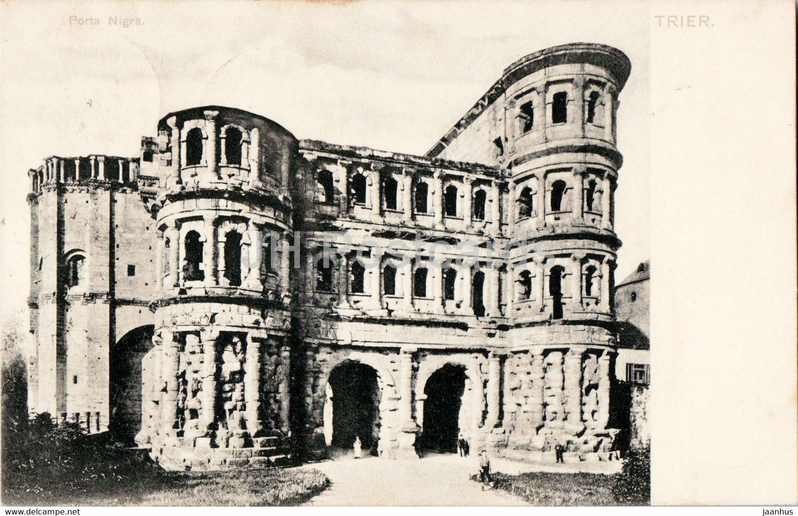 Trier - Porta Nigra - 25431 - old postcard - Germany - used - JH Postcards