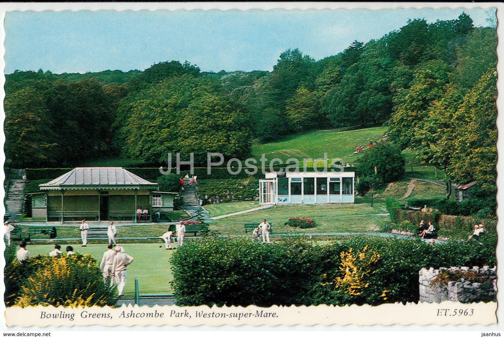 Weston-Super-Mare - Bowling Greens - Ashcombe Park - ET.5963 - 1985 - United Kingdom - England - used - JH Postcards