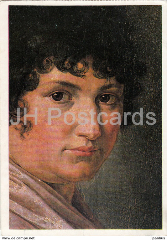 painting by Philipp Otto Runge - Bildnis Pauline Runge  - German art - 1986 - Germany - used - JH Postcards