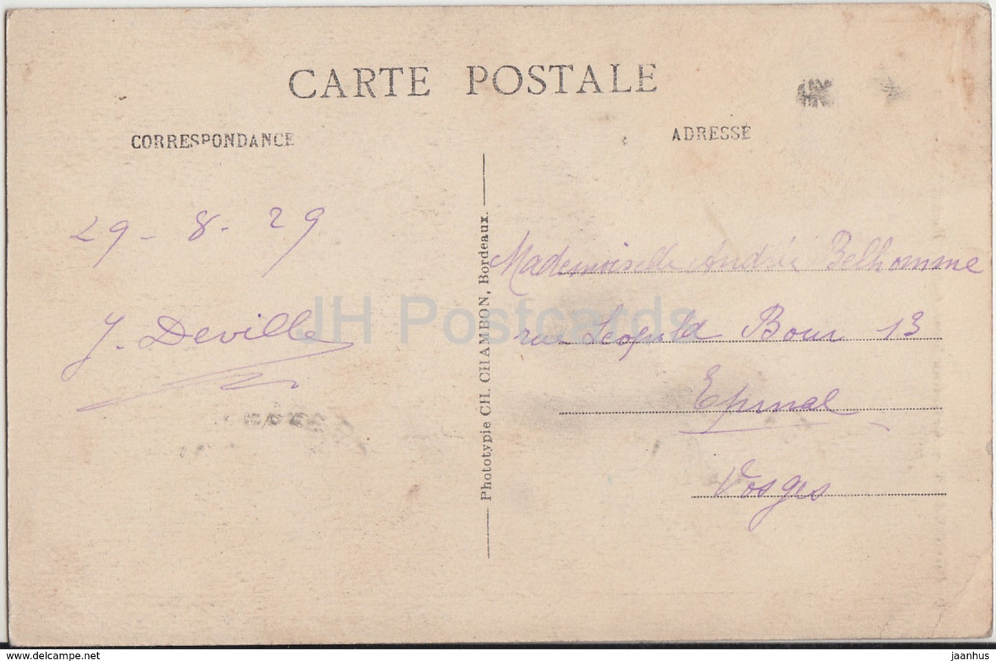 Bordeaux - Cathedrale Saint Andre - Portail Sud - Kathedrale - 37 - 1929 - alte Postkarte - Frankreich - gebraucht