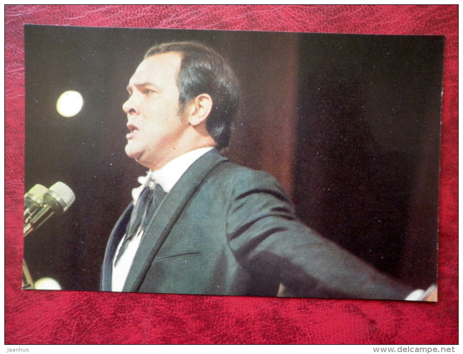 Muslim Magomayev - singer - 1972 - Russia USSR - unused - JH Postcards