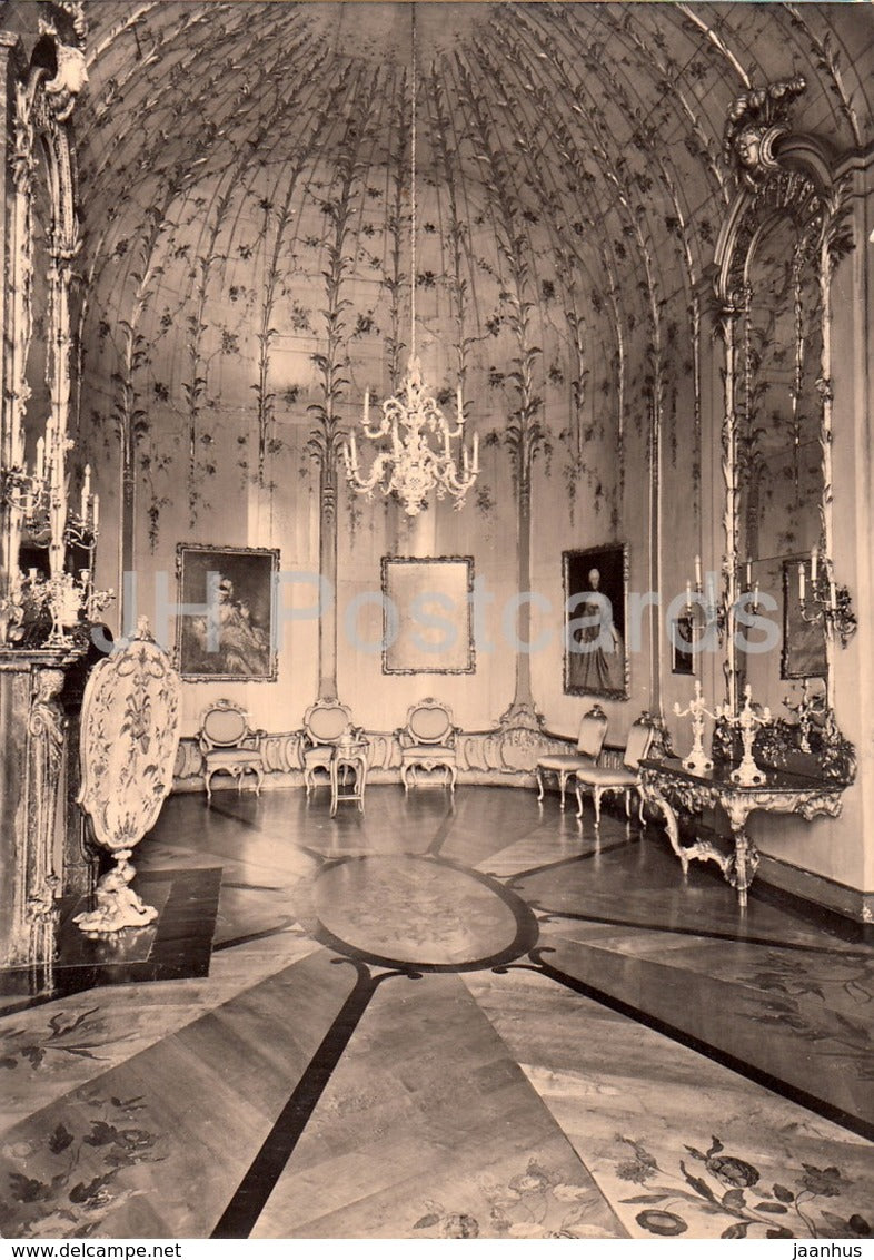 Potsdam Sanssouci - The New Palace Oval Cabinet - DDR Germany - used - JH Postcards