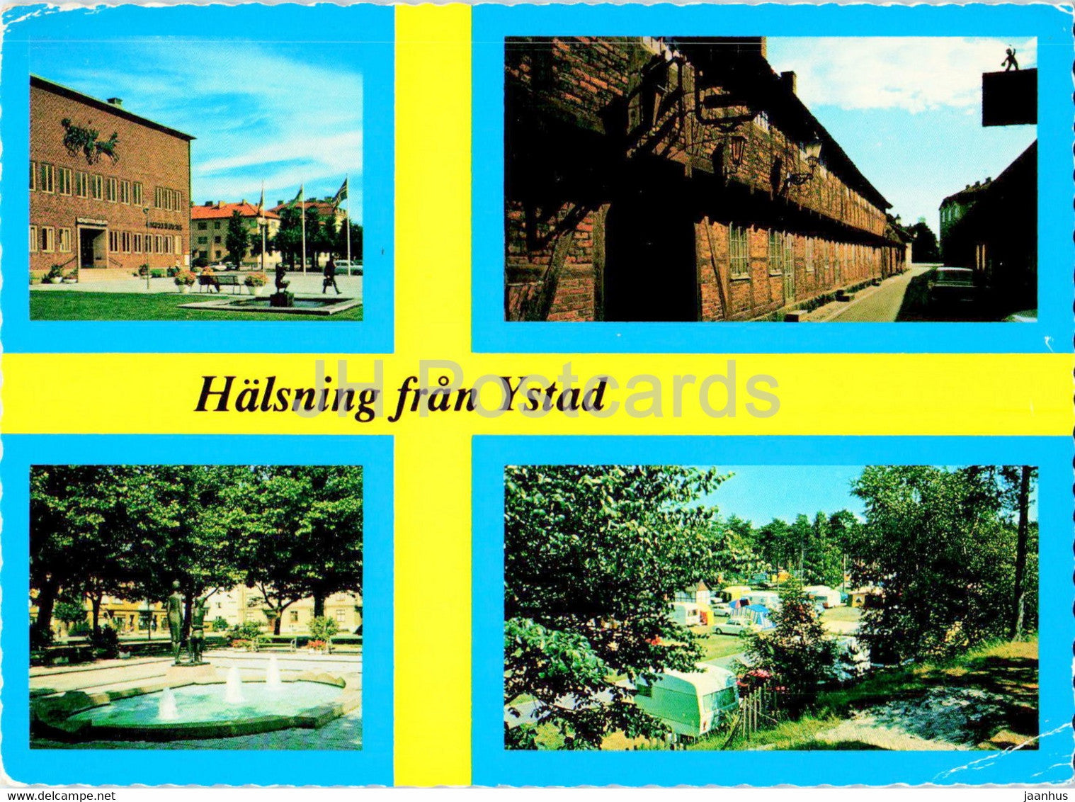 Halsning fran Ystad - 1979 - Sweden - used - JH Postcards