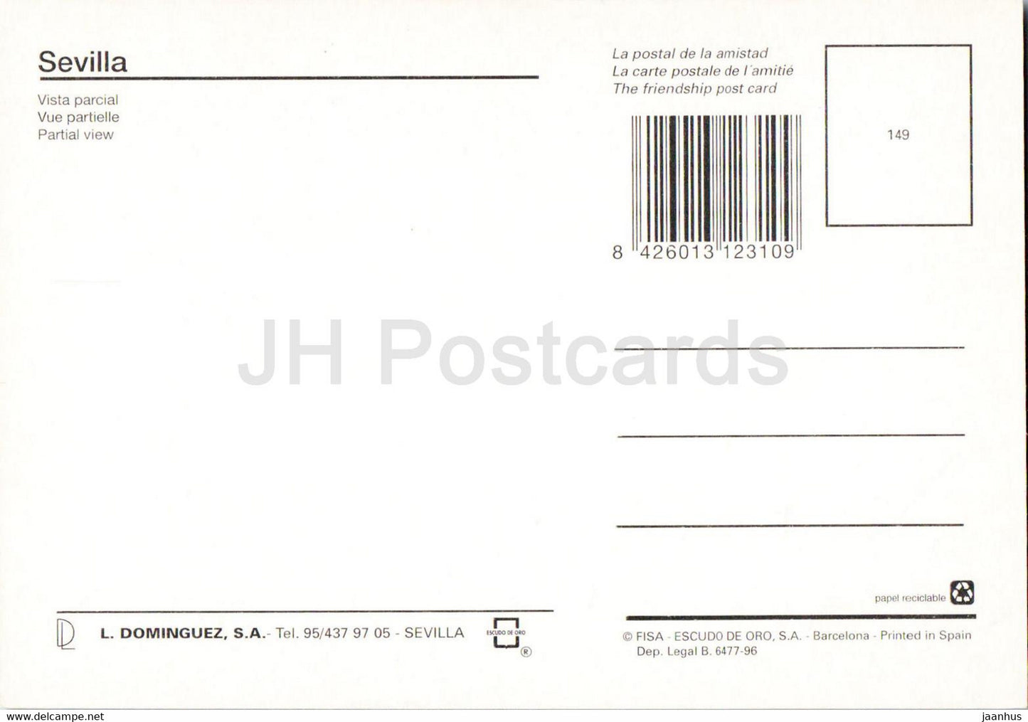 Sevilla - Vista Parcial - partial view - 149 - Spain - unused