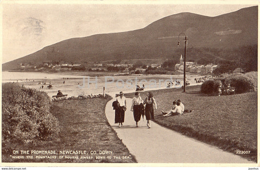 Down - Newcastle - On the Promenade - 223007 - old postcard - 1934 - Morthern Ireland - United Kingdom - used - JH Postcards