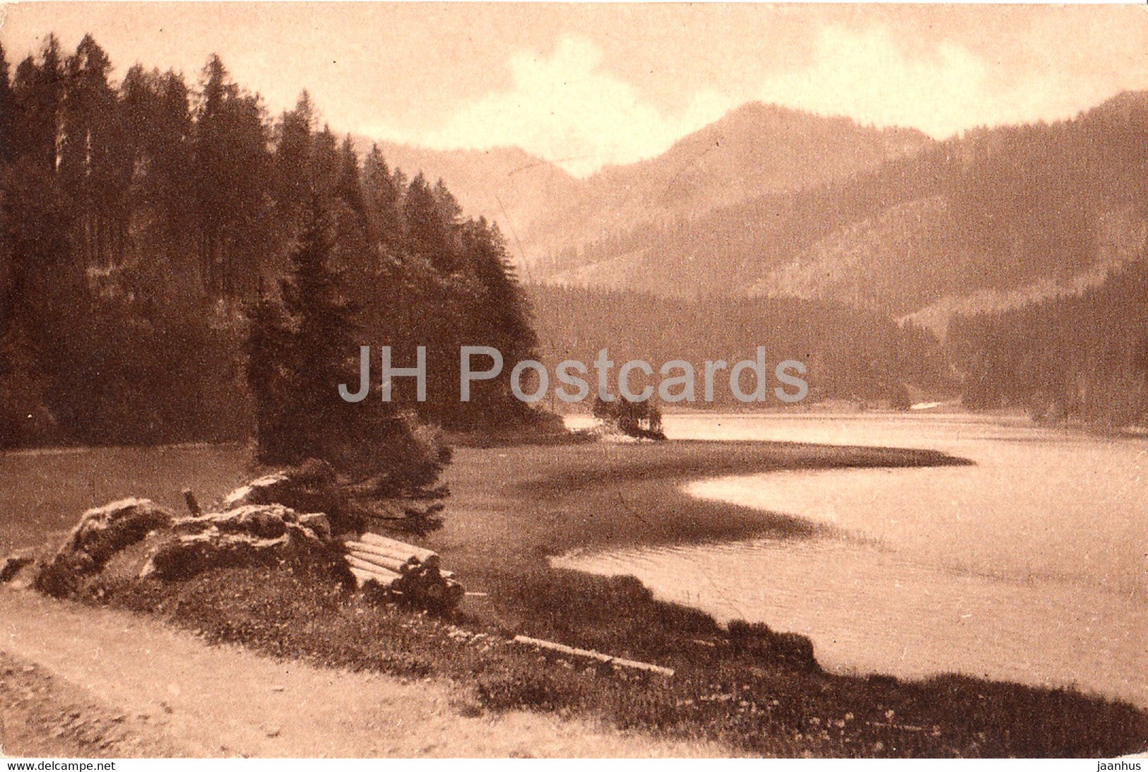 Spitzingsee - old postcard - Germany - unused - JH Postcards