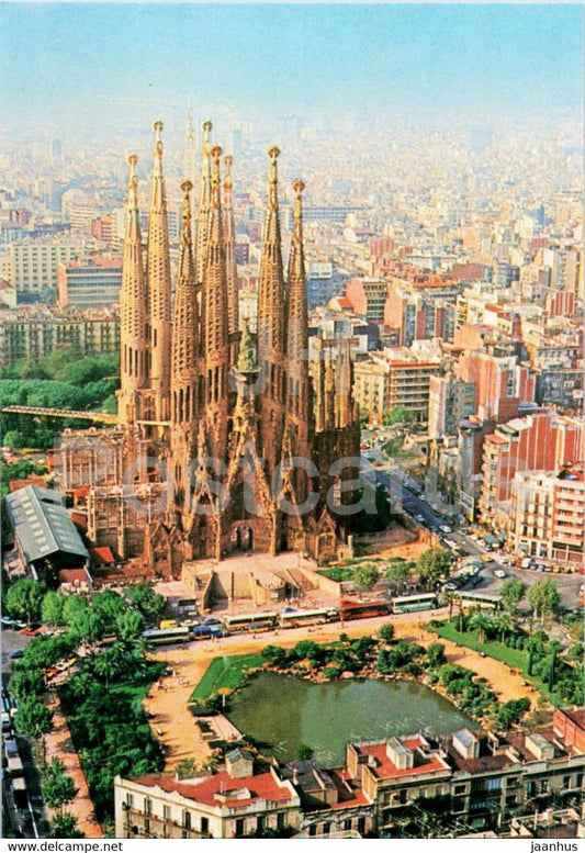 Barcelona - La Sagrada Familia - The Holy Family - church - Spain - unused - JH Postcards