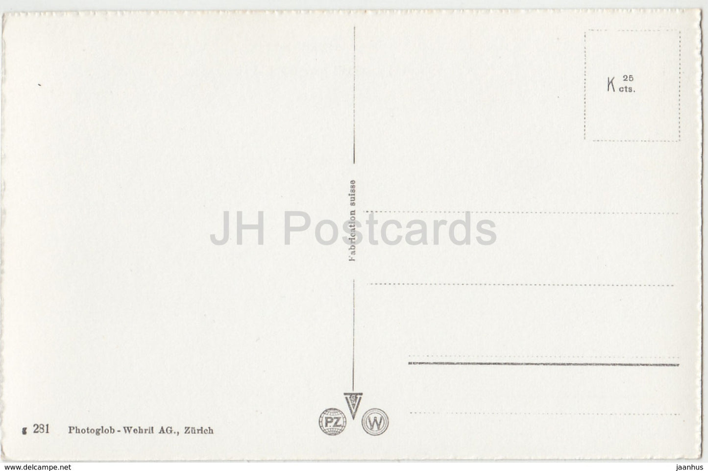 Zurich - multiview - 281 - Suisse - carte postale ancienne - inutilisée