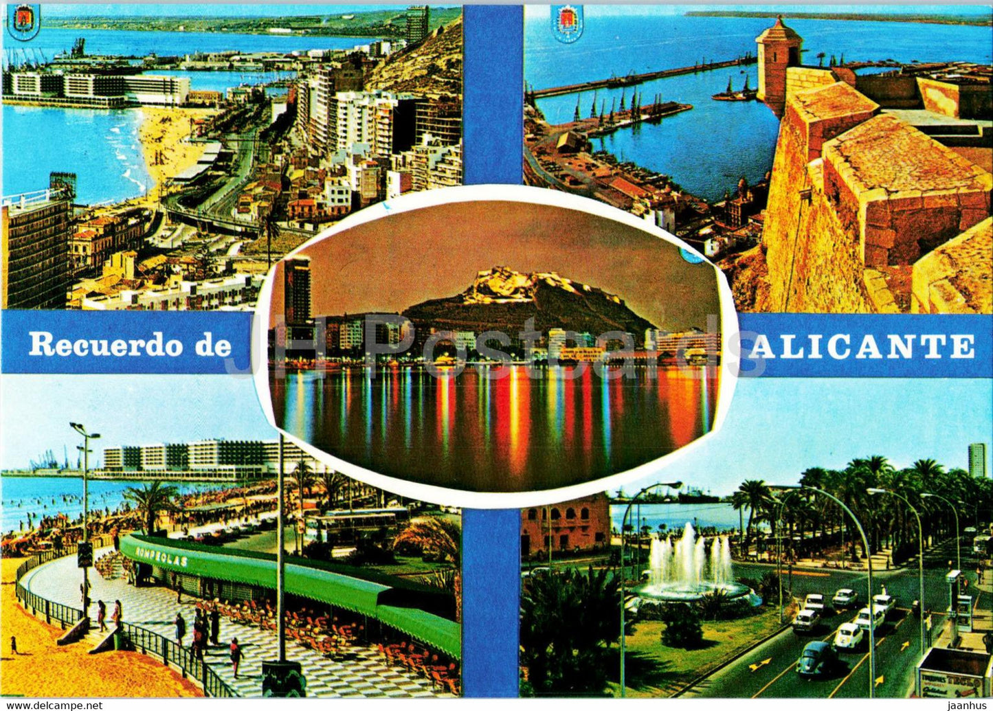 Recuerdo de Alicante - multiview - 174 - Spain - unused - JH Postcards