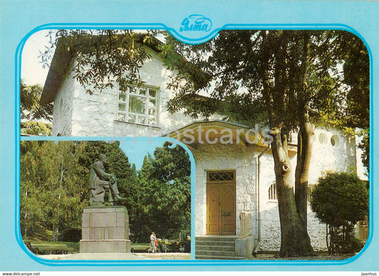 Yalta - Russian writer Chekhov House Museum - Crimea - postal stationery - 1987 - Ukraine USSR - unused - JH Postcards