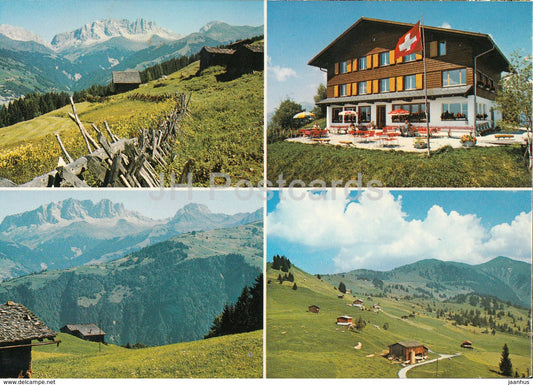 Berghaus Mottis Stels ob Schiers - Drusenfluh - Sulzfluh - Kreuz - Switzerland - unused - JH Postcards