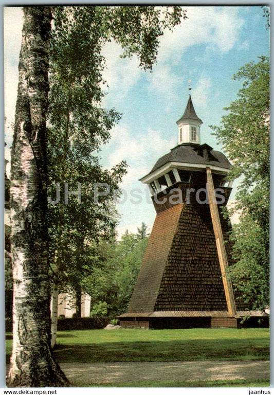 Glockenturm von Leksand am Siljan See im IFA Land - bell tower - Sweden - unused - JH Postcards