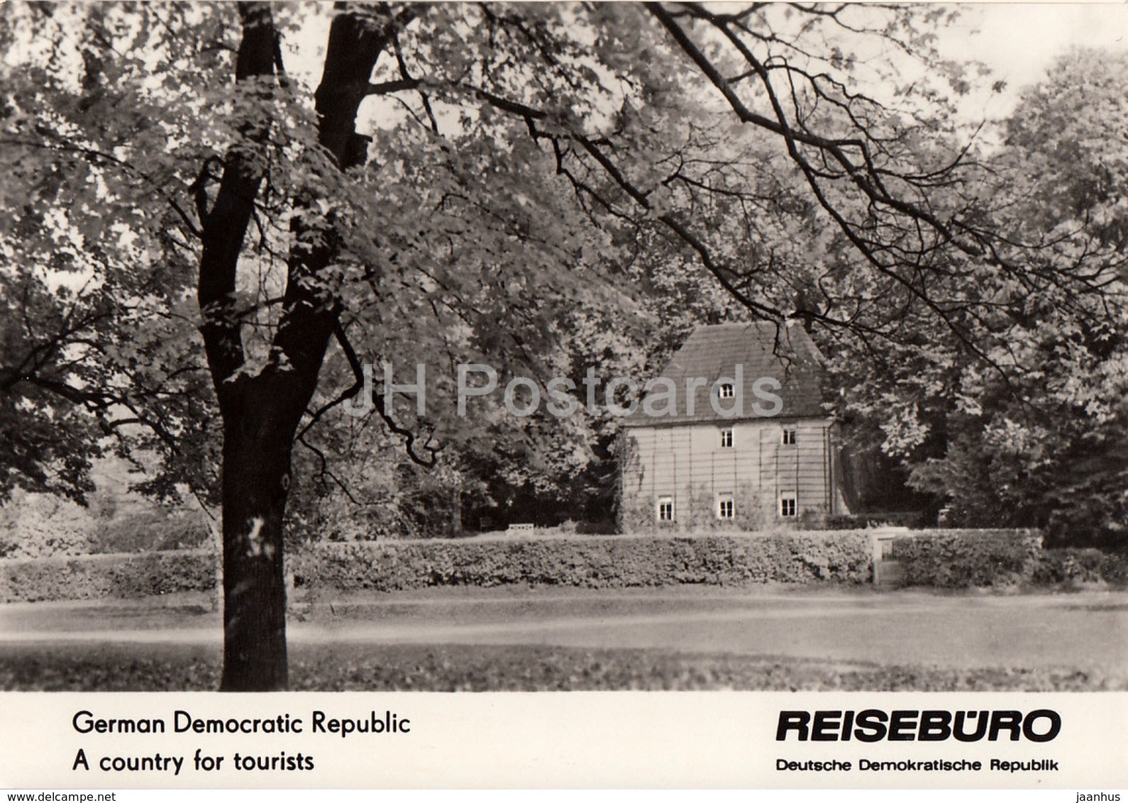 Weimar - Goethe Garden House - REISEBÜRO - 1964 - DDR - Germany - unused - JH Postcards