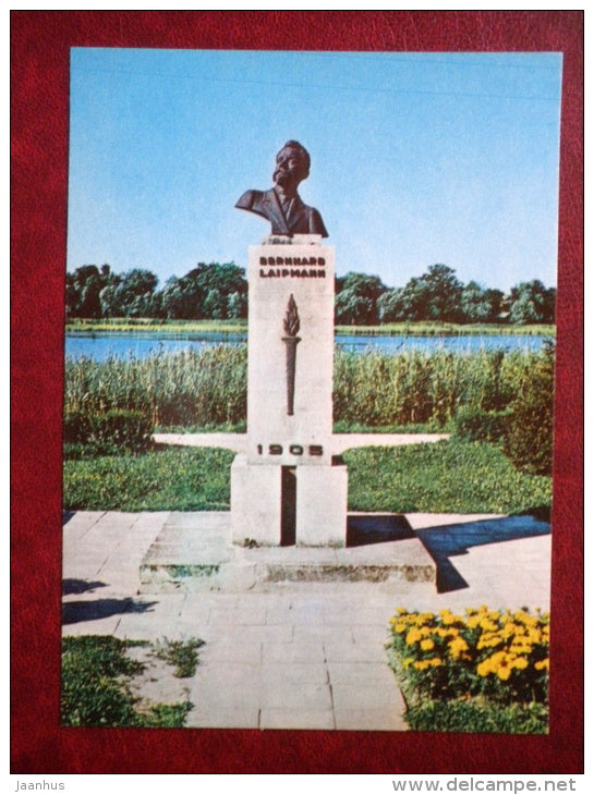 monument to Bernhard Laipmann - Haapsalu - 1979 - Estonia USSR - unused - JH Postcards