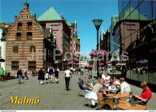 Malmo - street view - 3030 - Sweden - unused - JH Postcards