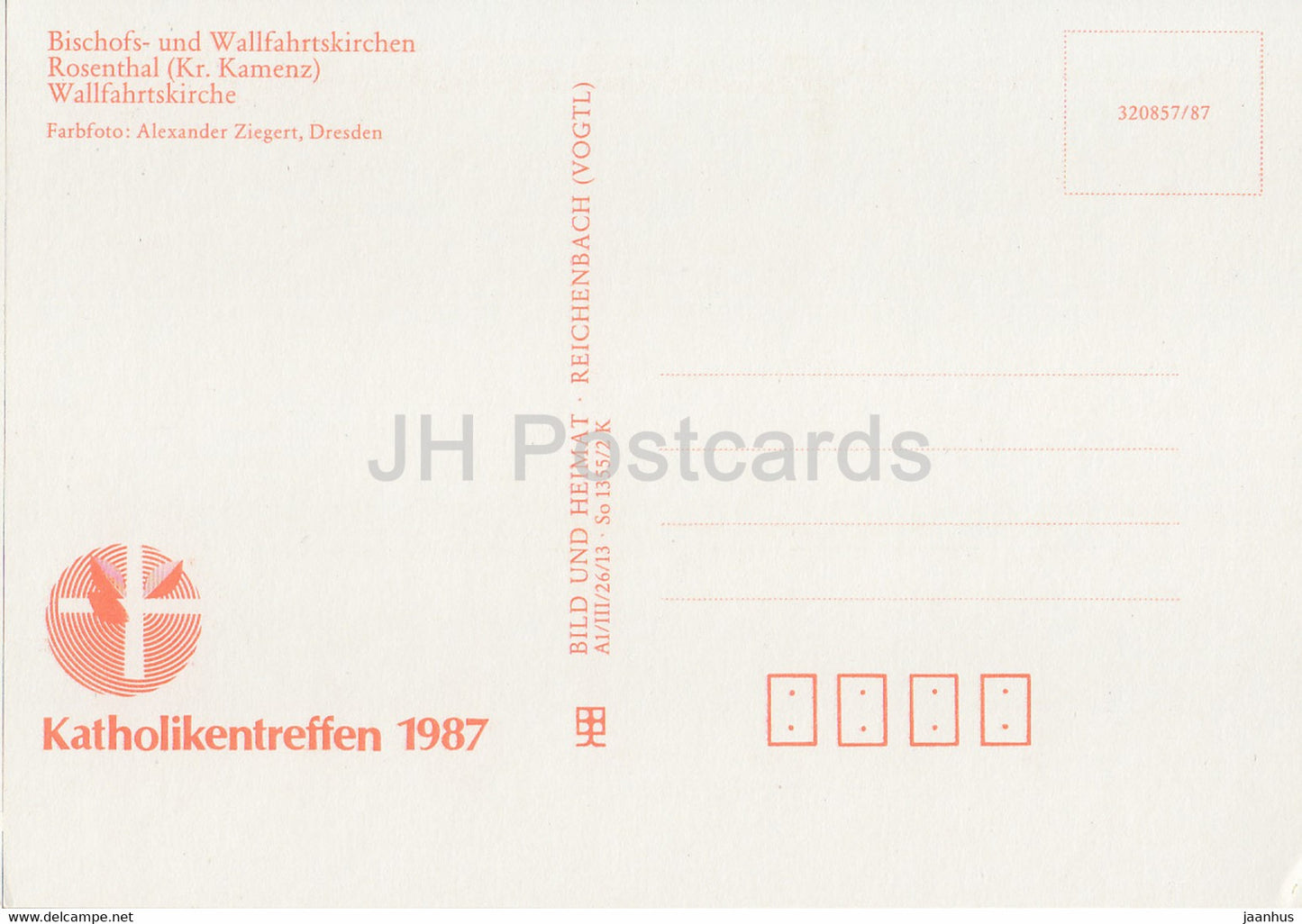 Rosenthal - Wallfahrtskirche - Bischofs- und Wallfahrtskirchen - Kirche - 1987 - DDR Deutschland - unbenutzt