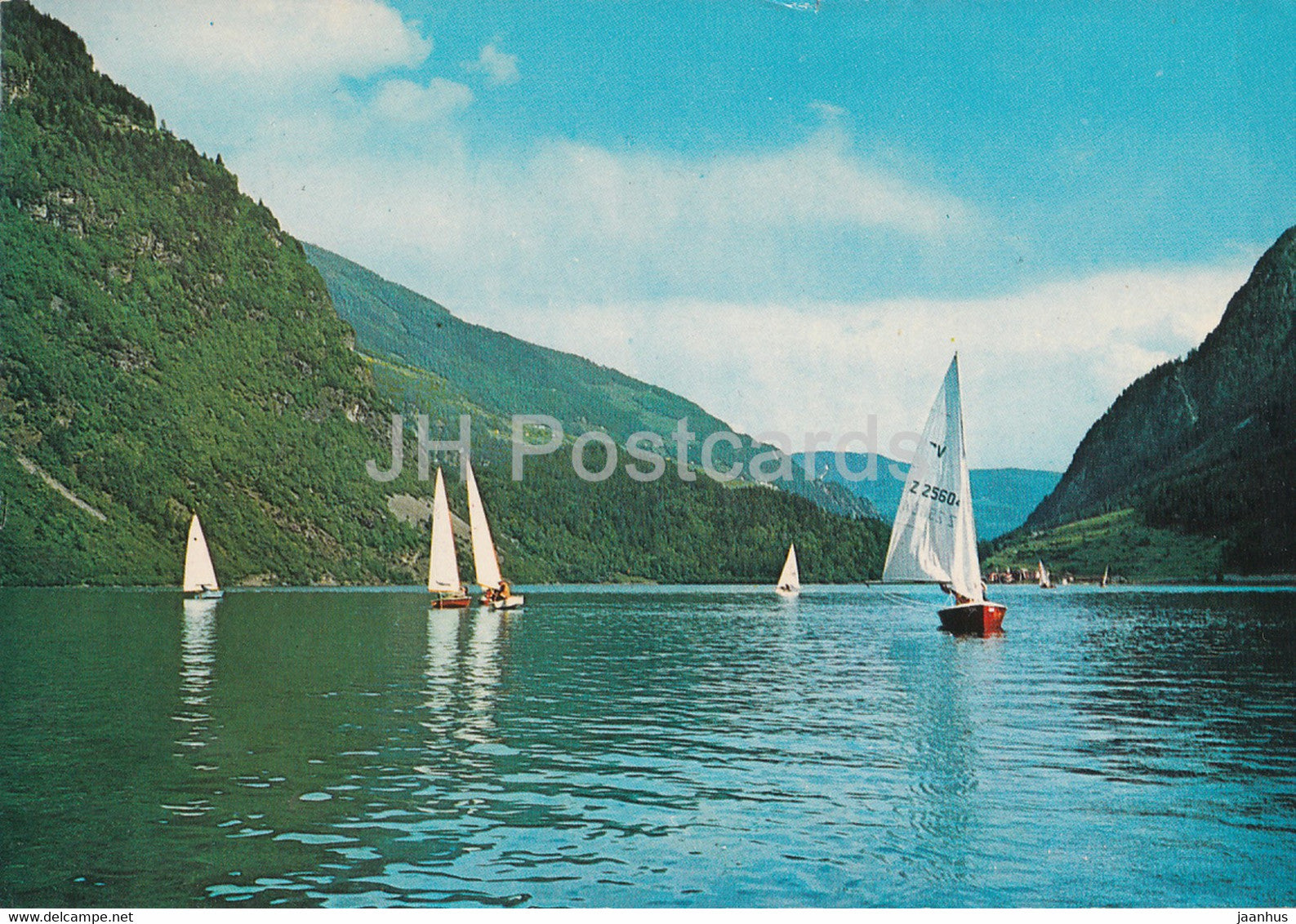 Lago di Poschiavo - Le Prese 966 m - sailing boat - Switzerland - used - JH Postcards