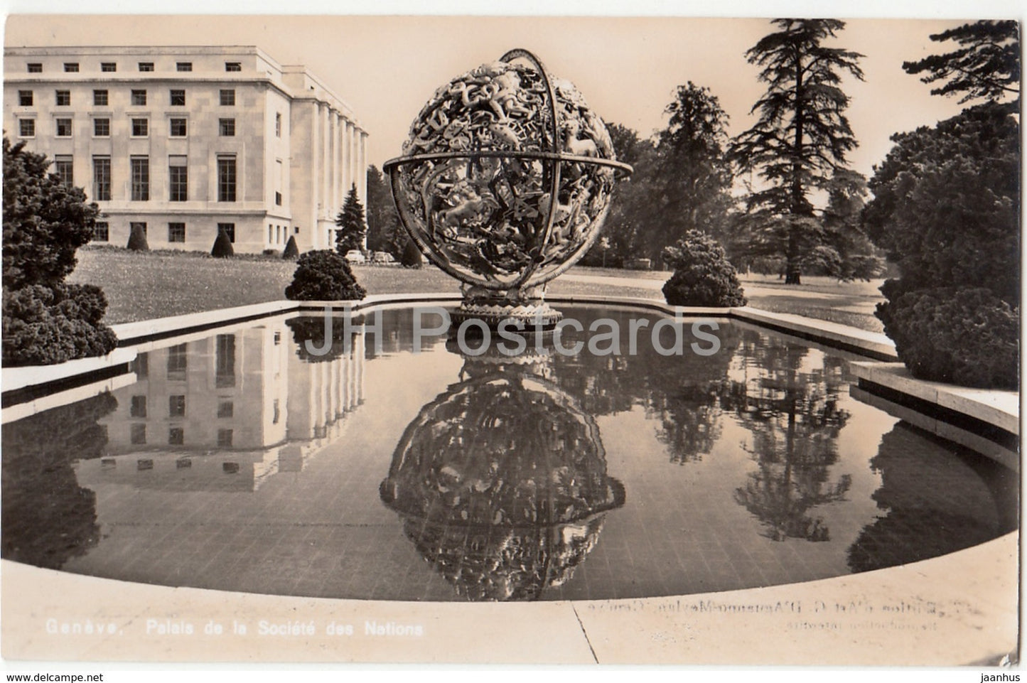 Geneve - Geneva - Palais de la Societe des Nations - palace - 227 - Switzerland - old postcard - unused - JH Postcards