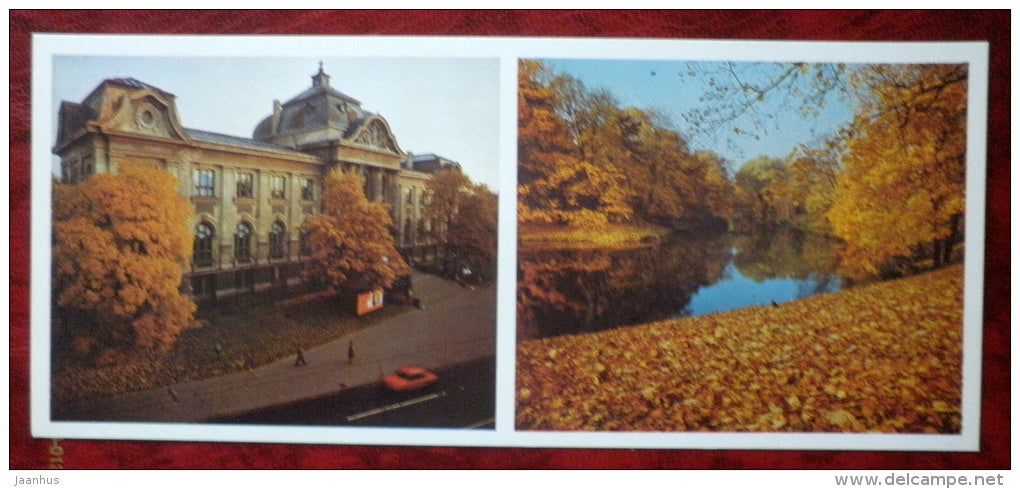 State Museum of Arts - The City Canal in autumn - Riga - Latvia USSR - unused - JH Postcards