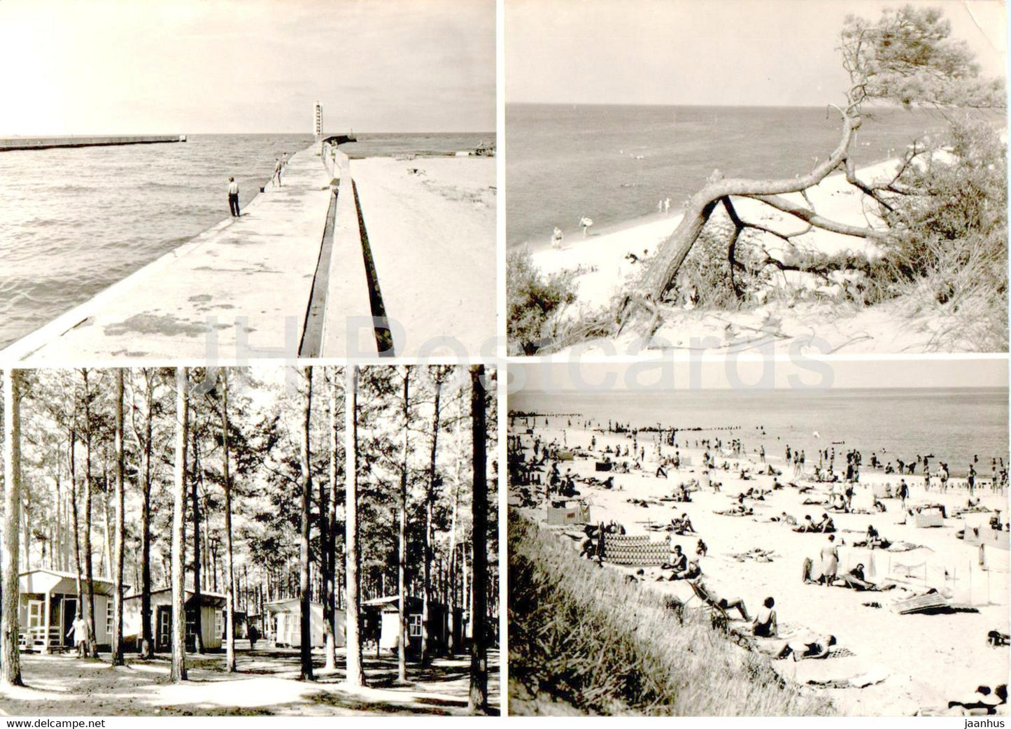 Wybrzeze Kamienskie - Dziwnow - Dziwnowek - Pobierowo - Kamien Coast - multiview - Poland - unused - JH Postcards