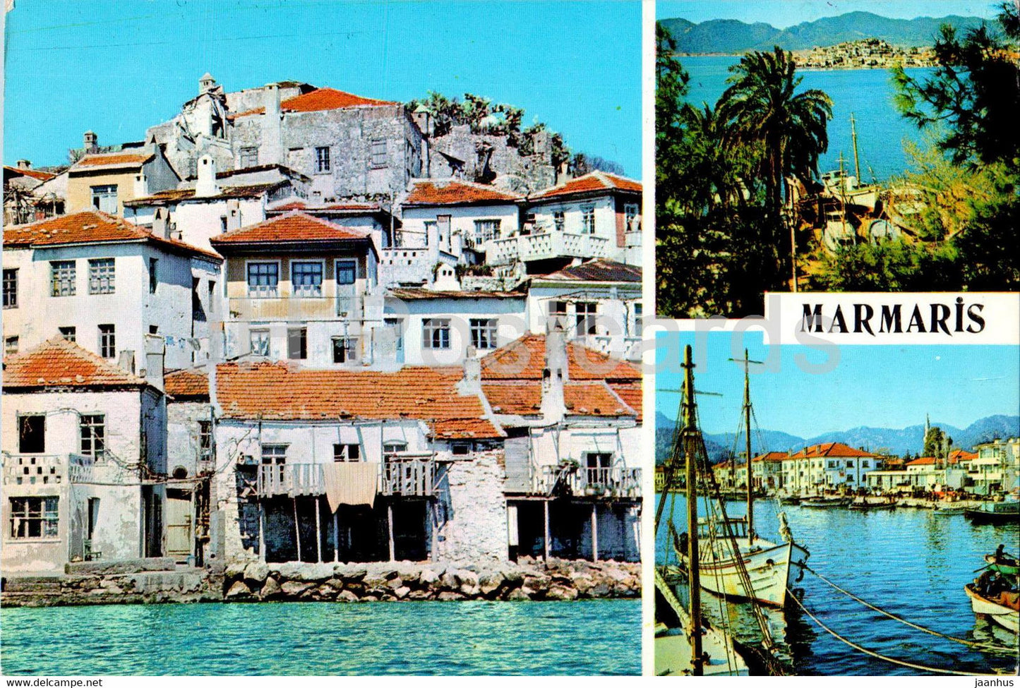 Marmaris - 3 different views of the city - boat - 48-33 - Turkey - unused - JH Postcards