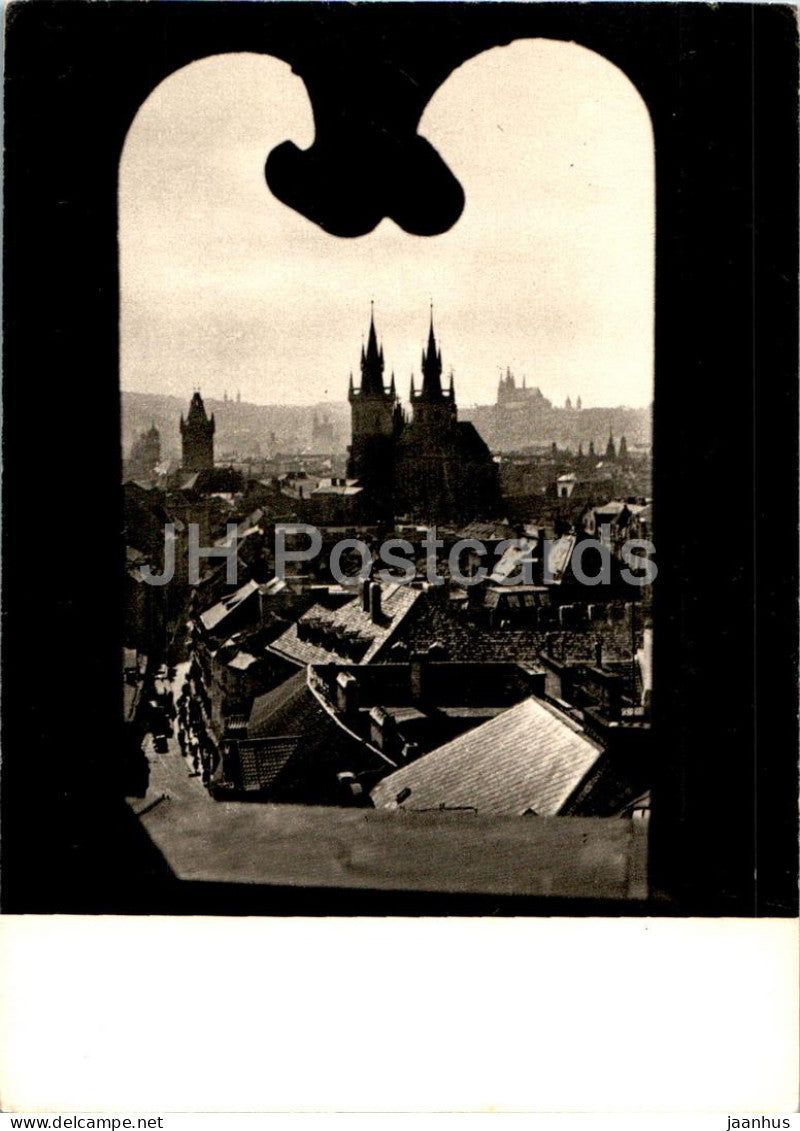 Praha - Prague - Strechy Stareho Mesta - The Roofs of Old City - old postcard - Czech Republic - Czechoslovakia - unused - JH Postcards