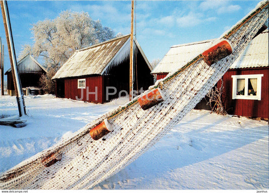 Yarns in Tosteberga - Skane - fishing net - Denmark - unused - JH Postcards