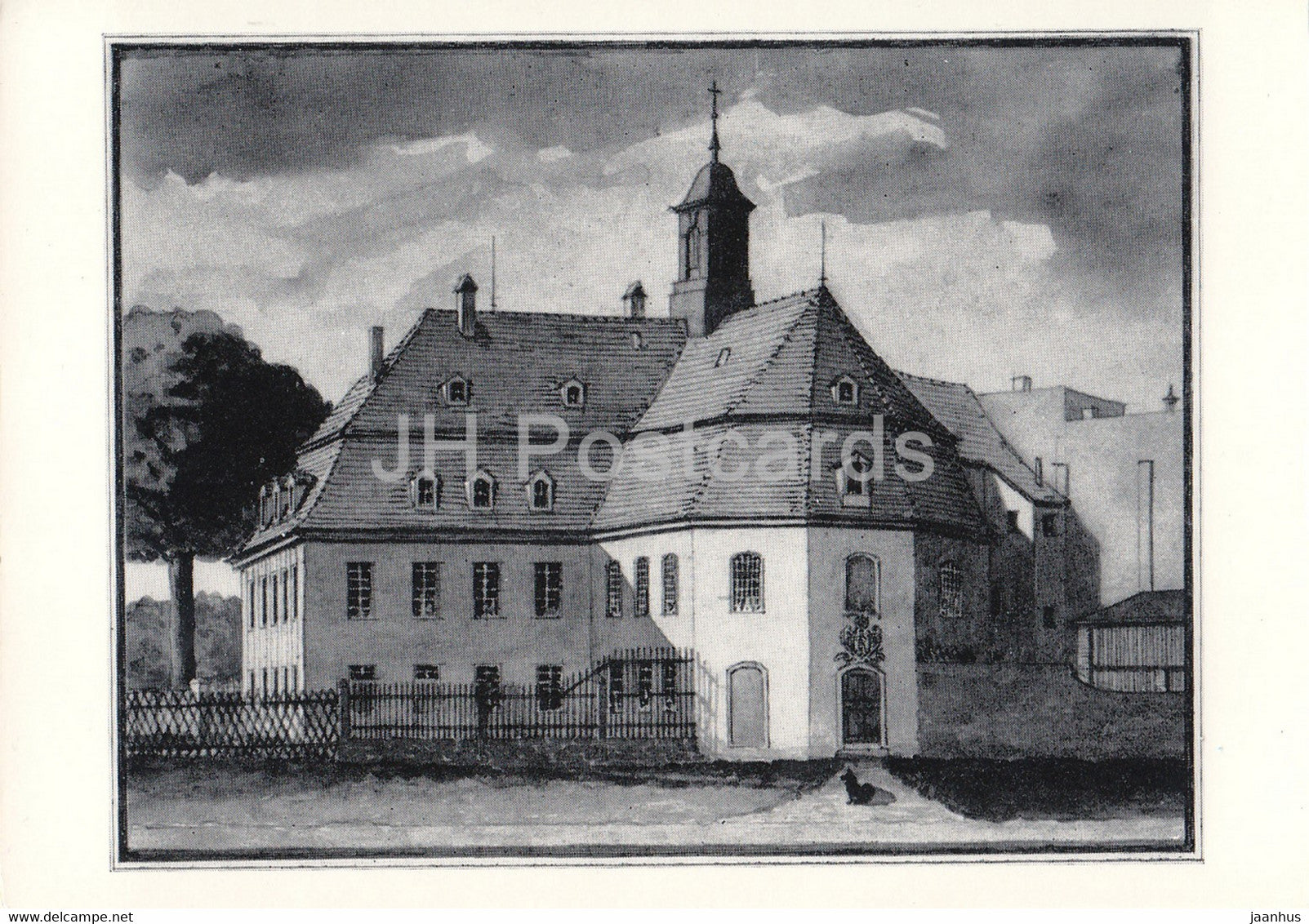 Dresden Friedrichstadt - Katholisches Krankestift und Kapelle - Alte Kirchen Dresdens - church - DDR Germany - unused - JH Postcards