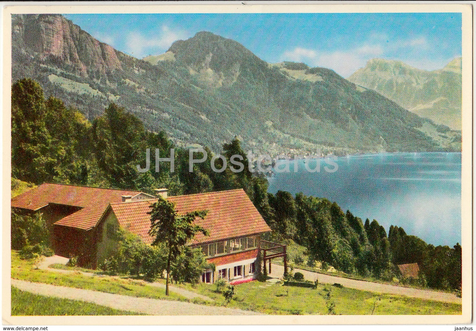 Blaukreuzheim Weggis - Switzerland - old postcard - 1961 - used - JH Postcards