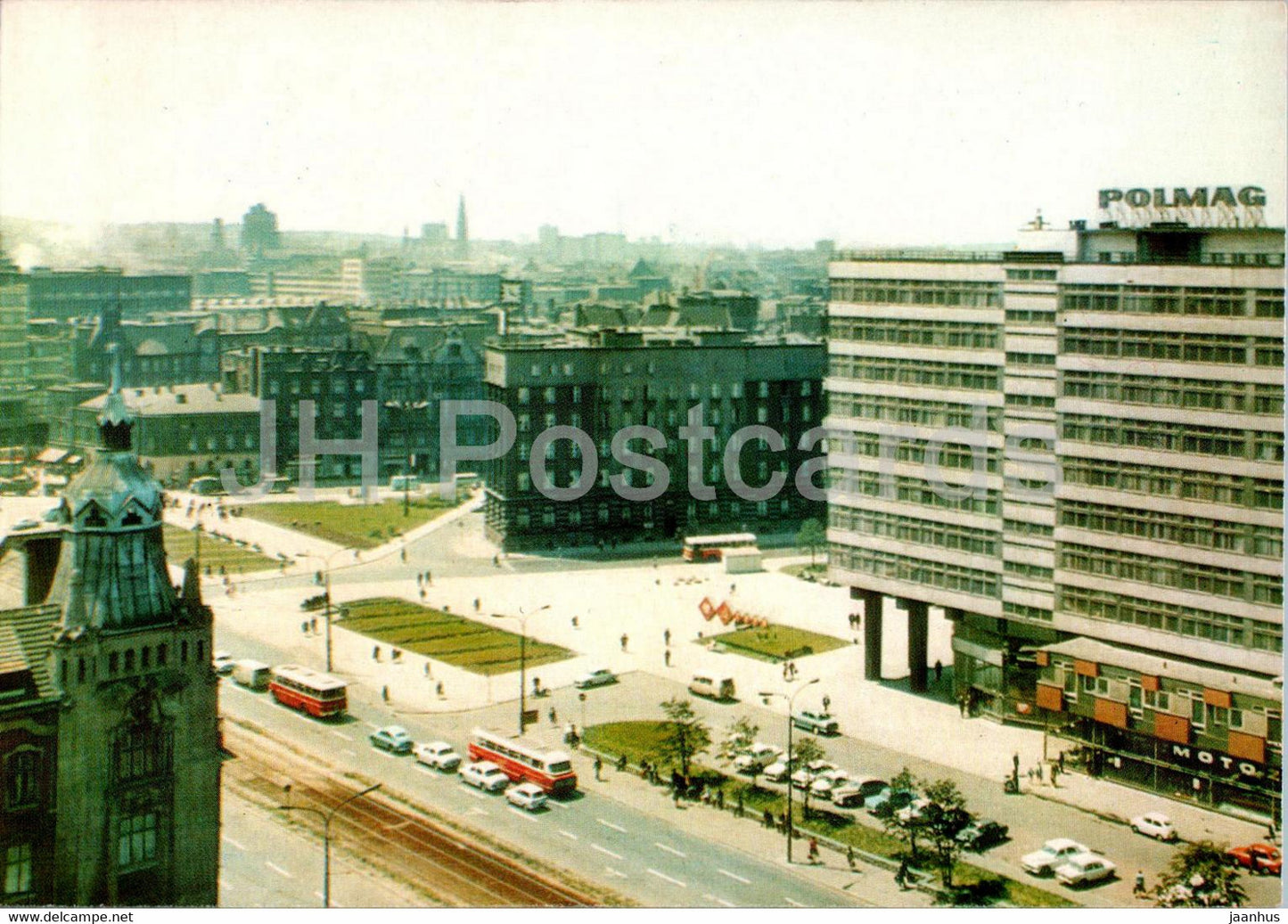 Katowice - Ulica Armii Czerwonej - Red Army Street - Poland - unused - JH Postcards