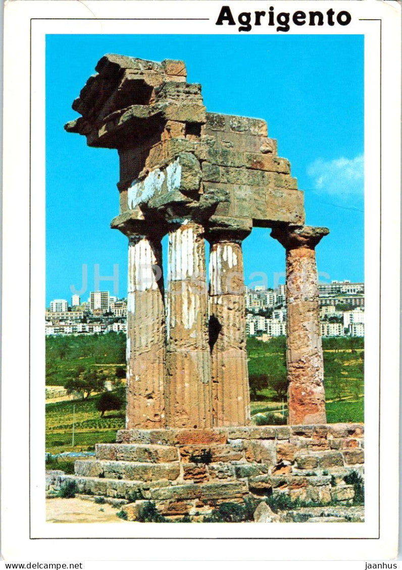 Agrigento - Tempio di Castore e Polluce detto dei Dioscuri - Temple of Castor and Pollux - ancient world - Italy - used - JH Postcards