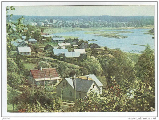 General view - Kraslava - Latvia USSR - unused - JH Postcards