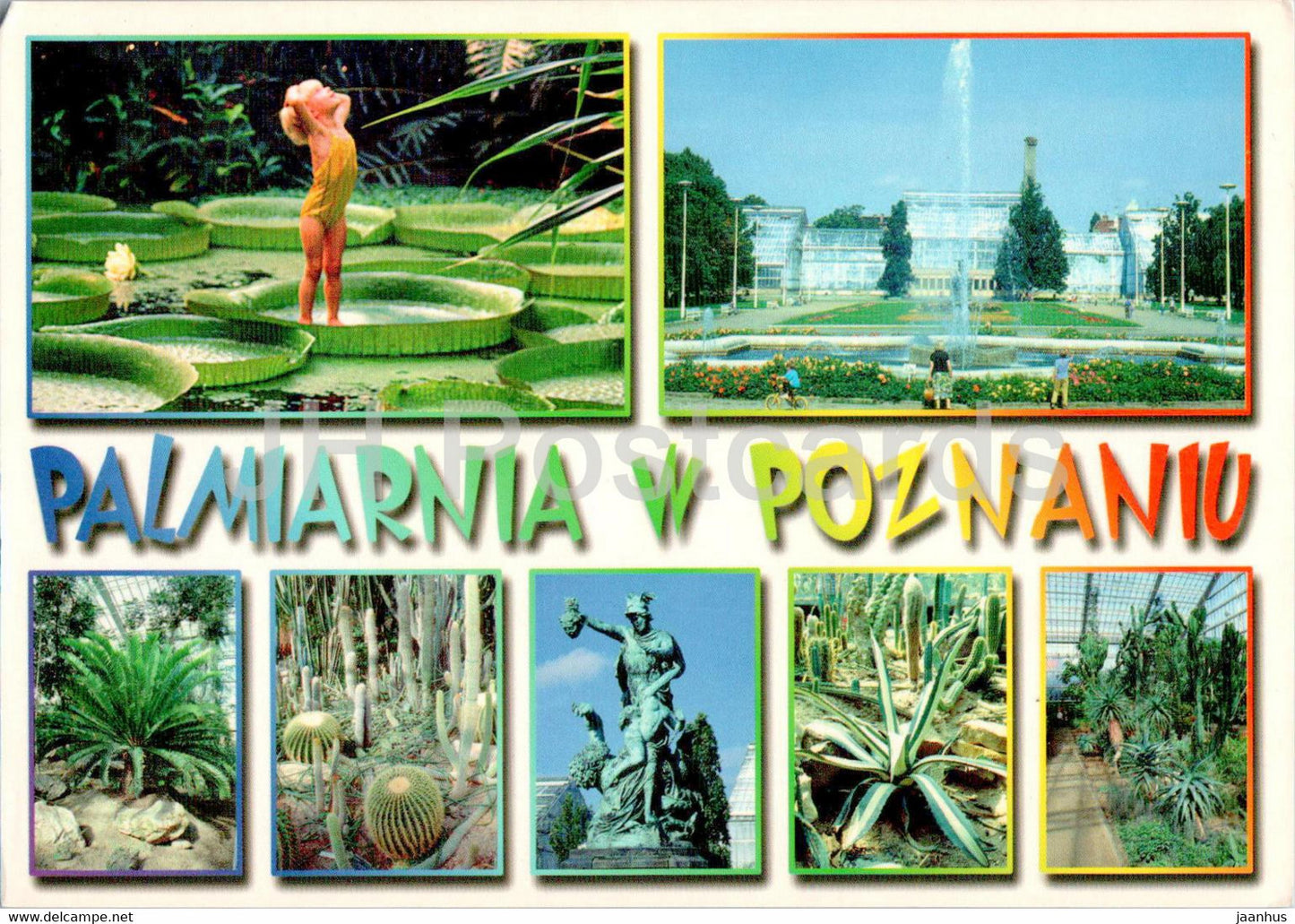 Poznan - Palmiarnia w Poznaniu - Palm House in Poznan - multiview - Poland - used - JH Postcards