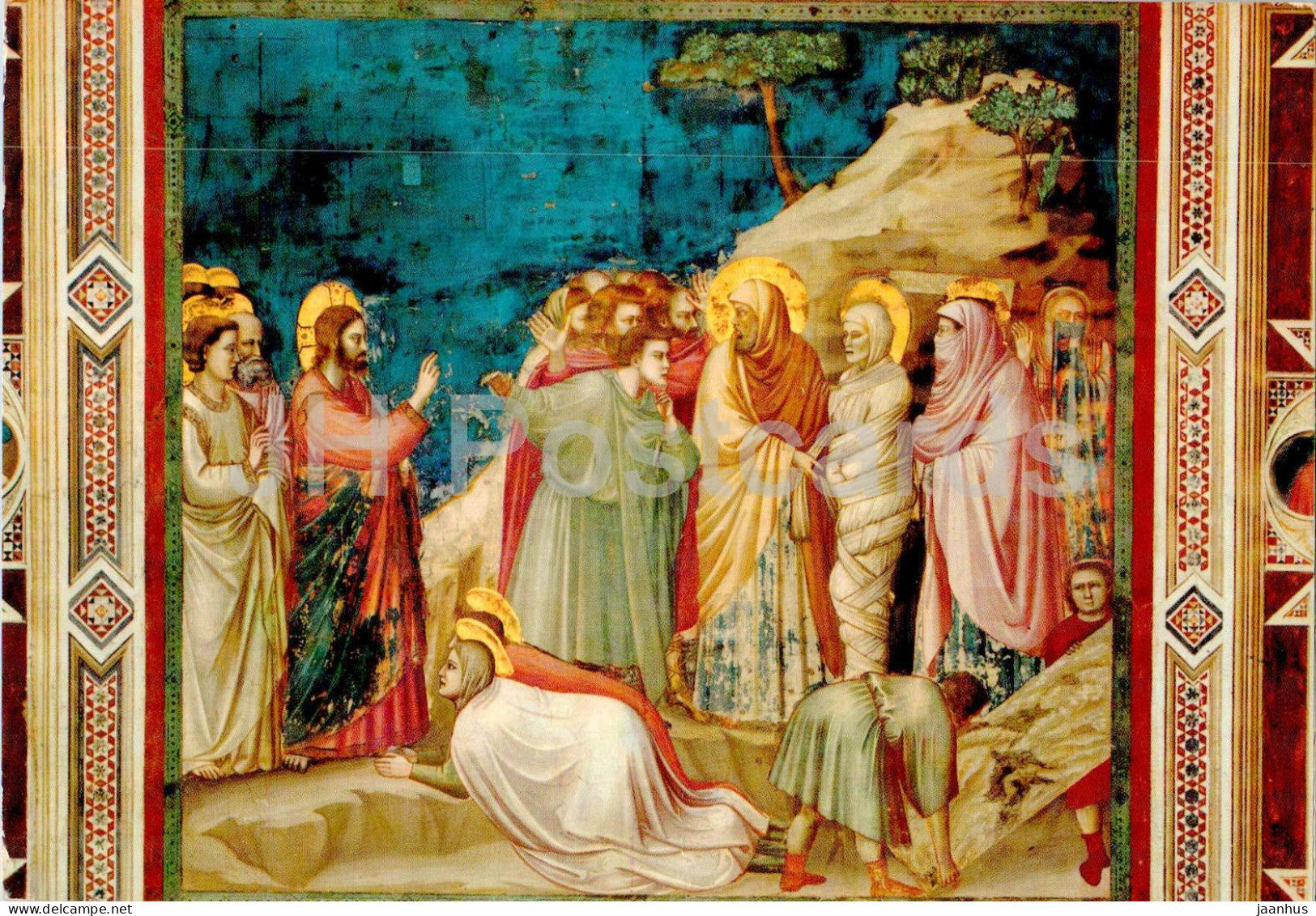 Padova - Cappella Degli Scrovengi - Giotto - Colle di Vespignano - Resurrection of Lazarus - 24 - 1980 - Italy - used - JH Postcards