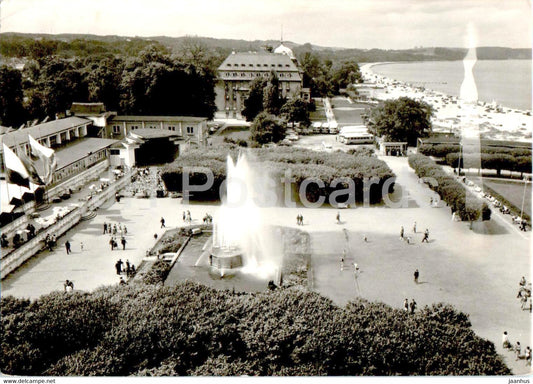 Sopot - Skwer przed wejsciem na molo - Grand Hotel - Square in front of the pier entrance - 1971 - Poland - used - JH Postcards