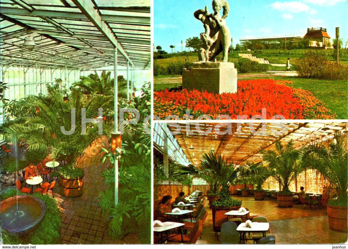 Zielona Gora - Palmiarnia w Parku Winnym - Palm House - multiview - Poland - unused - JH Postcards