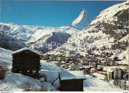 Zermatt 1616 m - Matterhorn 4478 m - Mt Cervin - 49816 - Switzerland - used - JH Postcards