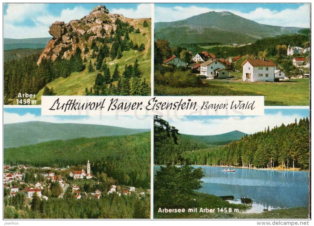 Luftkurort Bayer - Eisenstein , Bayer Wald - Arber - Arbersee - Germany - 1971 gelaufen - JH Postcards