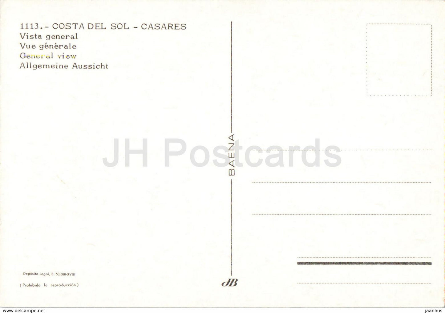 Costa del Sol - Casares - Vista General - general view - 1113 - Spain - unused