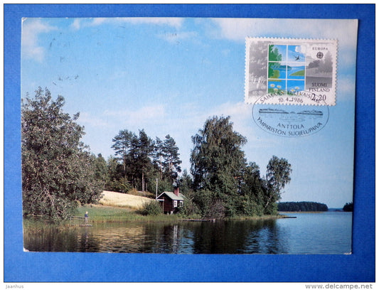 Saimaa - Maximum Card - EUROPA 1986 - circulated in Finland 1986 Mikkeli - Finland - used - JH Postcards