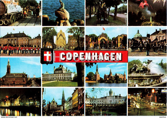 Copenhagen - Different views of Copenhagen - Denmark - used - JH Postcards