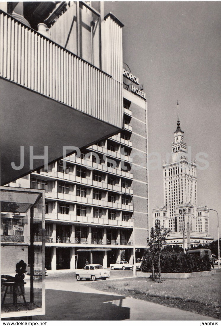 Warsaw - Warszawa - Palace of Culture and Sciene - hotel Metropol - Poland - unused - JH Postcards