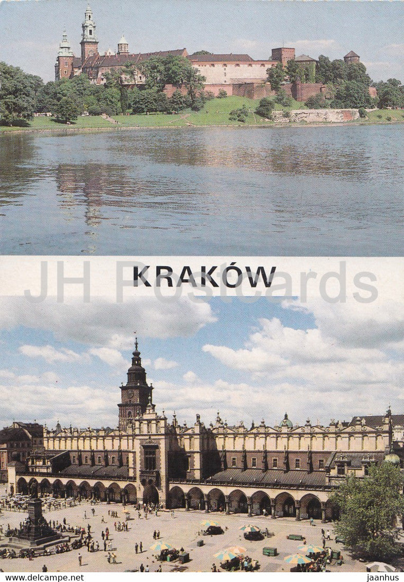 Krakow - Wawel - town hall - market - Poland - unused - JH Postcards