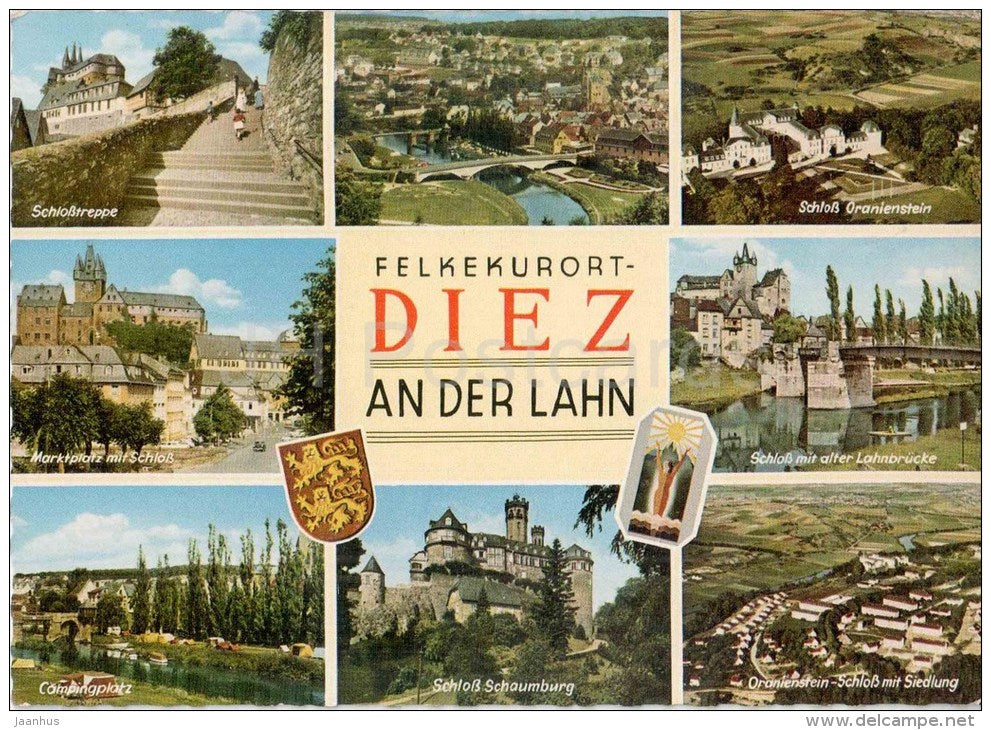 Felkekurort Diez an der Lahn - Schloss Oranienstein - Schloss Schaumburg - Dz 511 - Germany - ungelaufen - JH Postcards