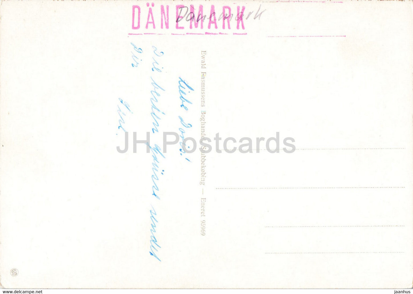 Havnen - Stubbekobing - port - - boat - ship - old postcard - Denmark - used