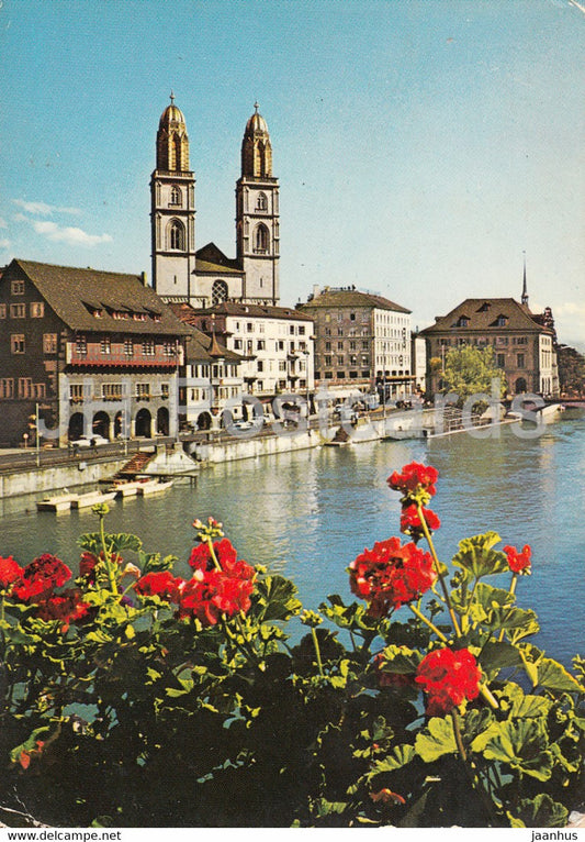 Zurich - Grossmunster - 14114 - 1974 - Switzerland - used - JH Postcards