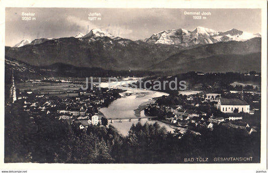 Bad Tolz - Gesamtansicht - 613 - old postcard - 1931 - Germany - used - JH Postcards