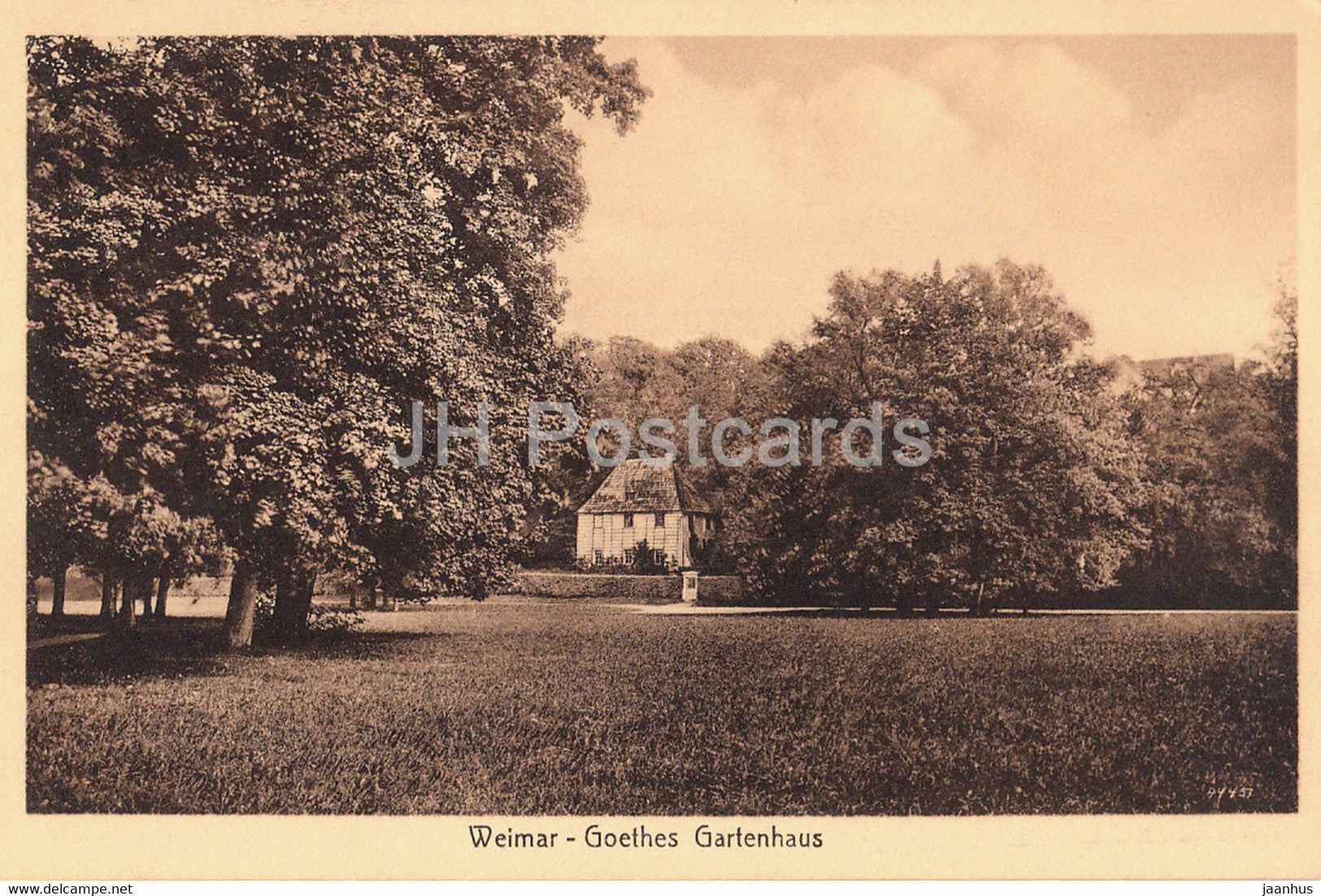 Weimar - Goethes Gartenhaus - 580 - old postcard - Germany - unused - JH Postcards