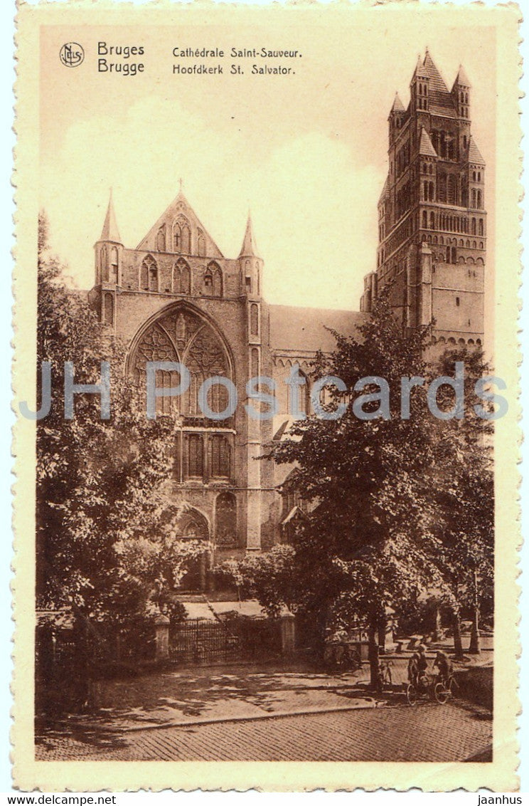 Bruges - Brugge - Cathedrale Saint Sauveur - Hoofdkerk St Salvator - old postcard - Belgium - unused - JH Postcards