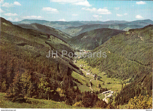 Feldberg - Hochschwarzwald 1500 m - Blick ins Wiesental und zum Belchen - mountain - 1967 - Germany - used - JH Postcards